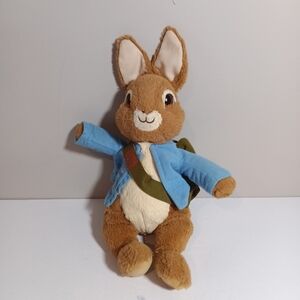 Gund Nickelodeon Peter Rabbit Collection Brown Plush with Blue and Green Outfit